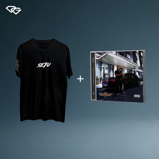 SEFU WHITE v2 T-SHIRT + Sticker Pack + ALBUM B2BK (Free CD)
