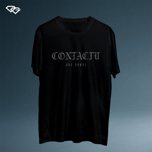 CONTACTU BLACK T-SHIRT