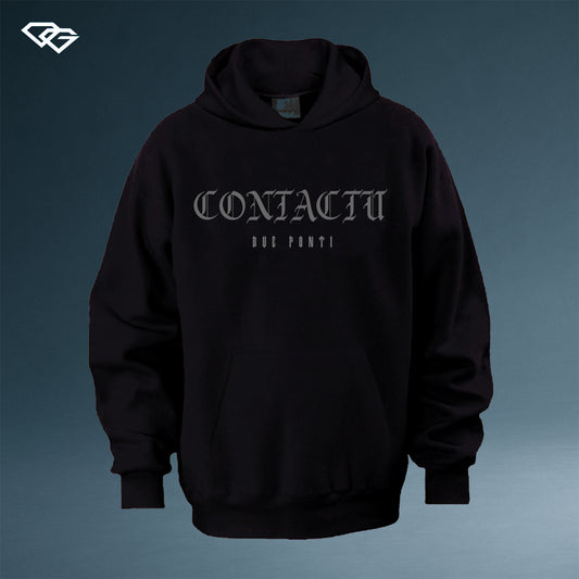 CONTACTU BLACK HOODIE
