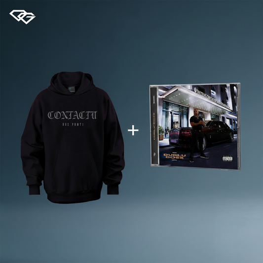 CONTACTU BLACK HOODIE + Sticker Pack + ALBUM B2BK (Free CD)